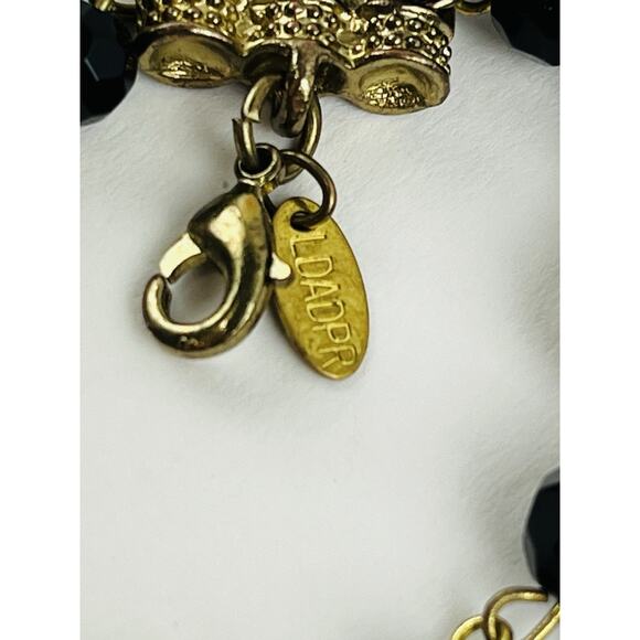 VINTAGE FRENCH DESIGN AB BEADS FAUX PEARL BIB COLLAR NECKLACE LDADPR Aurora Blac - Picture 7 of 15